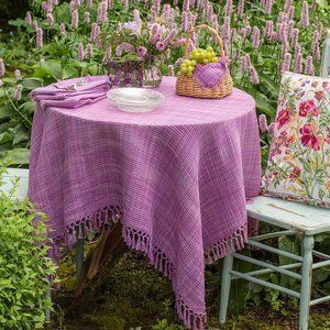 April Cornell Misty Island Tablecloth 60x90 NWT